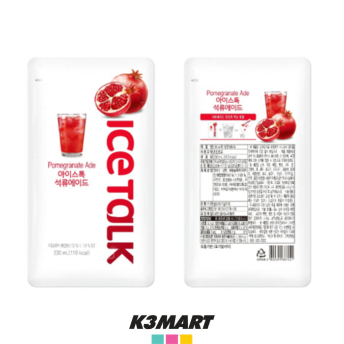 ICE TALK POMEGRANATE ADE POUCH 230ML